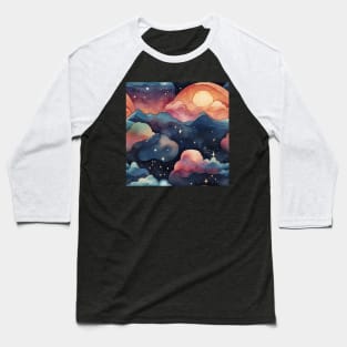 Celestial Serenity Dreamland Baseball T-Shirt